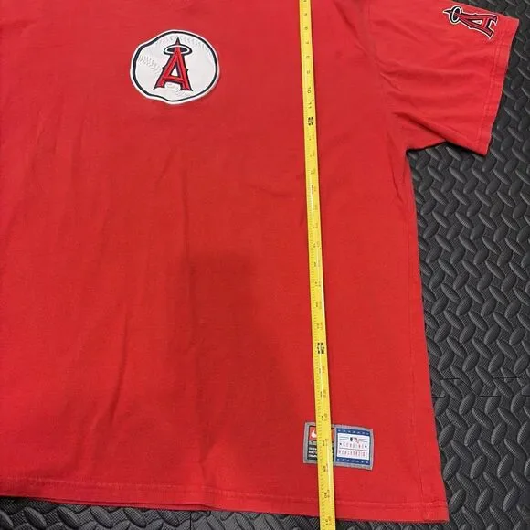 Rare Vtg 1990’s Team Nike MLB Anaheim Angels Sz XXL Red shohei ohtani mike trout - Picture 7 of 10